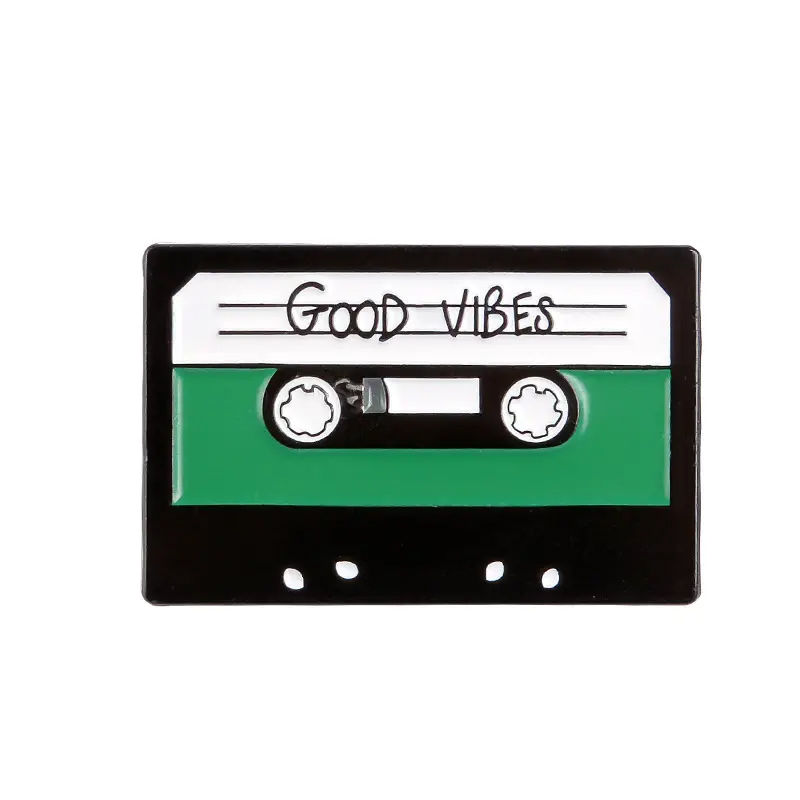Thumbnail: Cassette Tape enamel badge pin