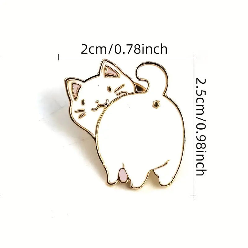 Thumbnail: Cute Cat Butt enamel badge pin
