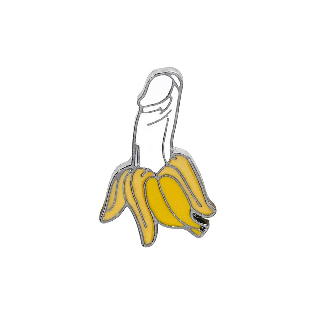 Cheeky Banana enamel badge pin