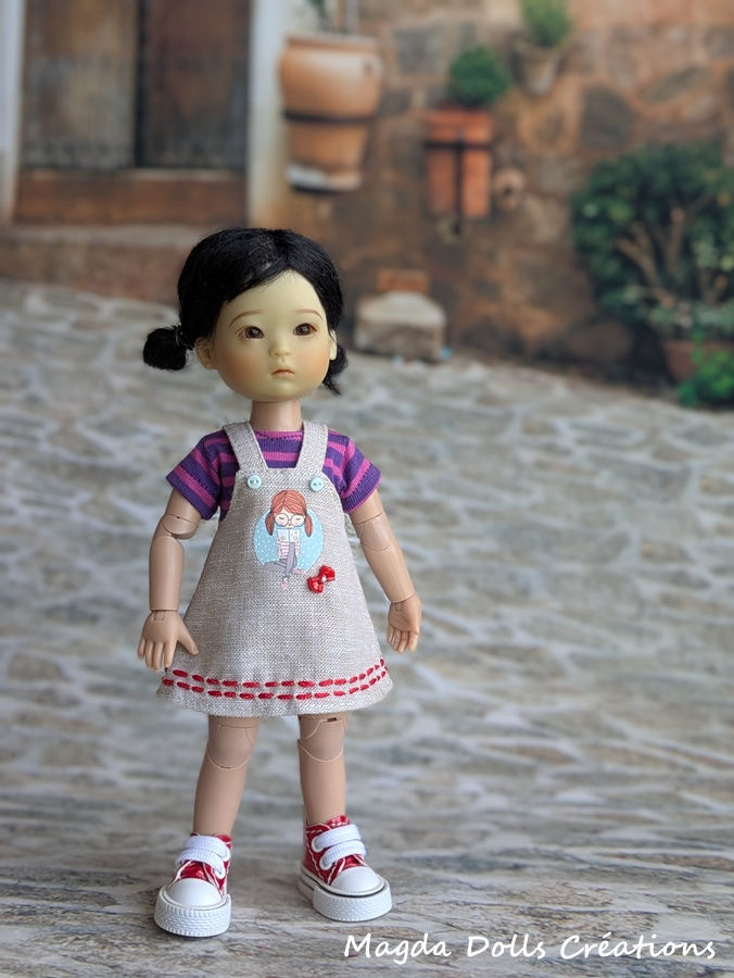 Miniatura: PERSONNALISABLE : Robe à bretelles, 4 tailles