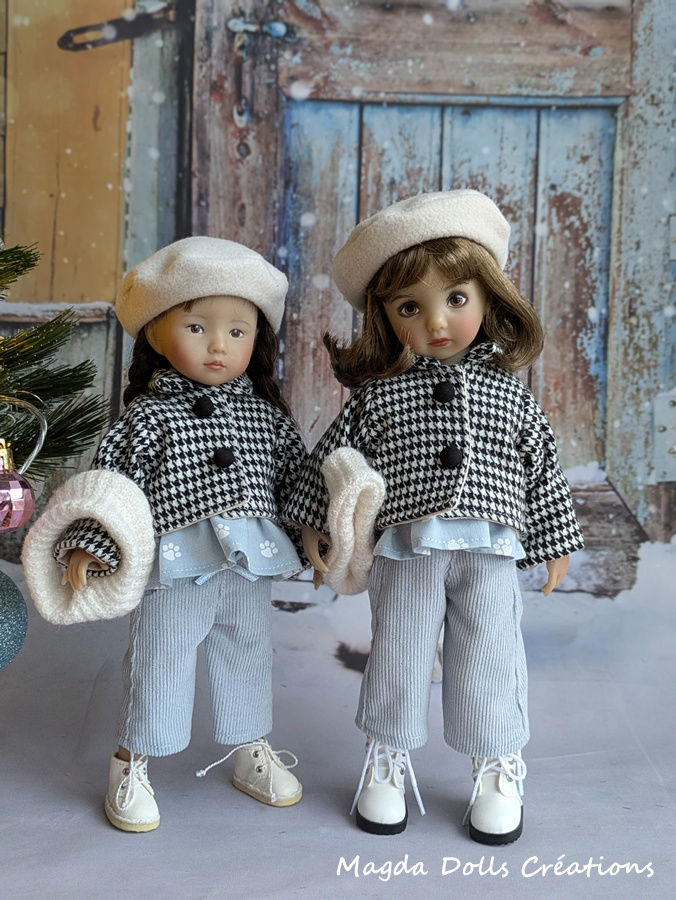Miniaturbild: 14/12 Veste pied de poule noir et blanc. Différentes tailles.