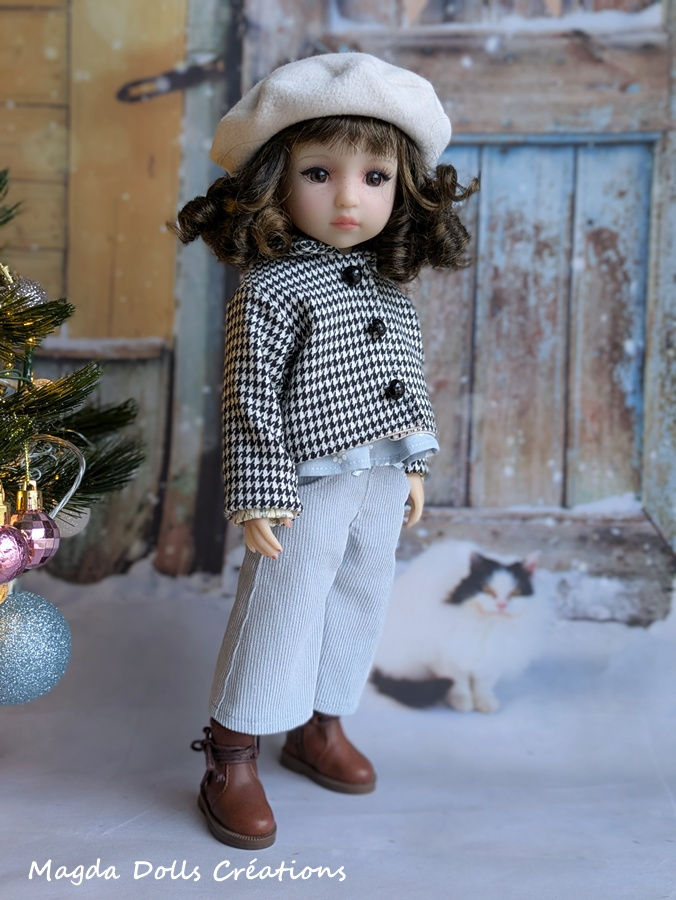 Miniature : 14/12 Veste pied de poule noir et blanc. Différentes tailles.