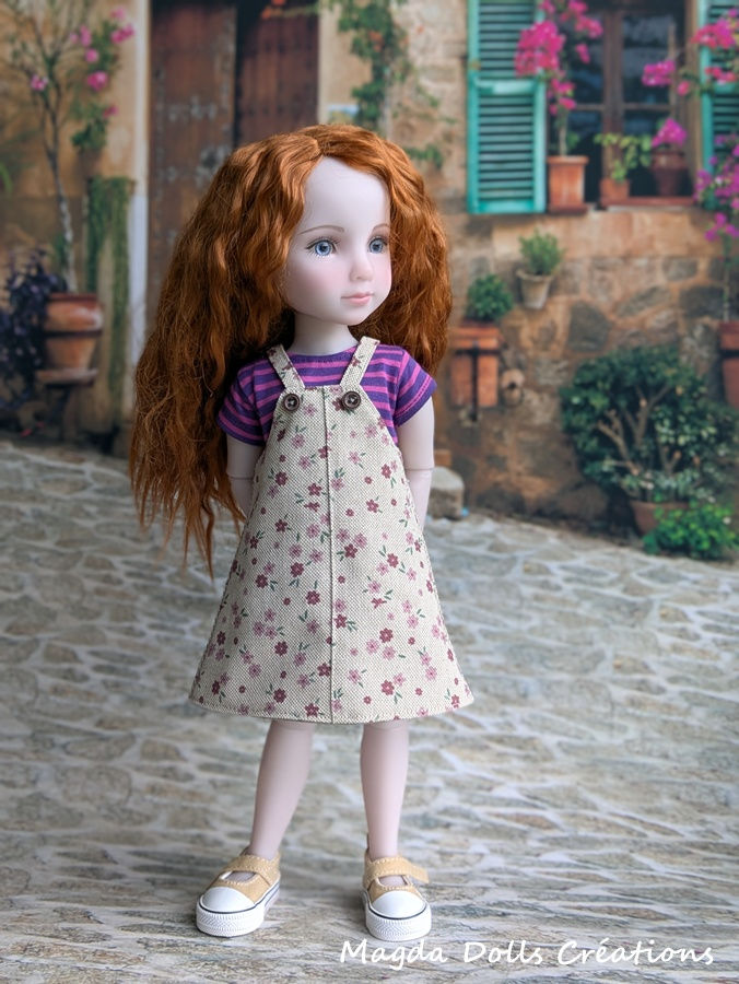 Miniaturbild: Robe à bretelles fleurie, 4 tailles