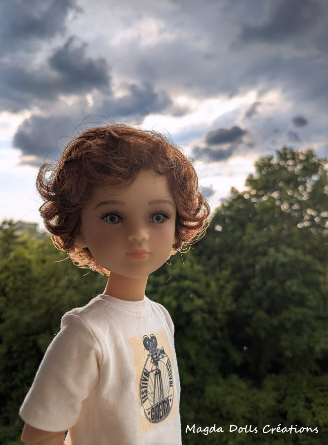 Miniaturbild: T-shirt pour poupée de 15,5" poupée garçon RRFF