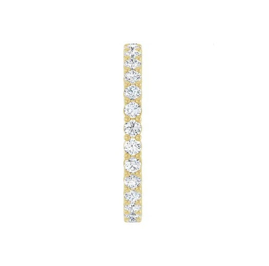 Thumbnail: MWR117 - 18K Eternity Wedding Ring (White/Yellow/Rose Gold)