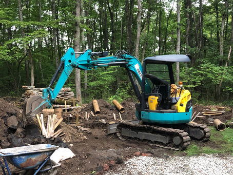 思いの外大規模工事?!サウナ小屋＆薪小屋