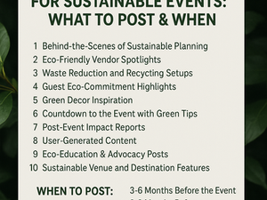 Social Media Strategy for Sustainable Events: What to Post & When