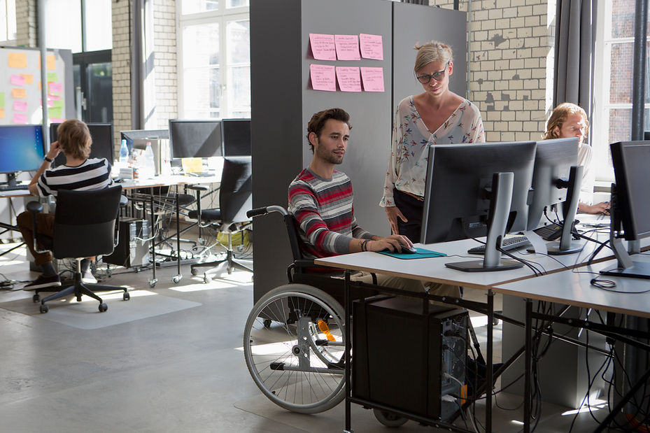 Office Collaboration Scene