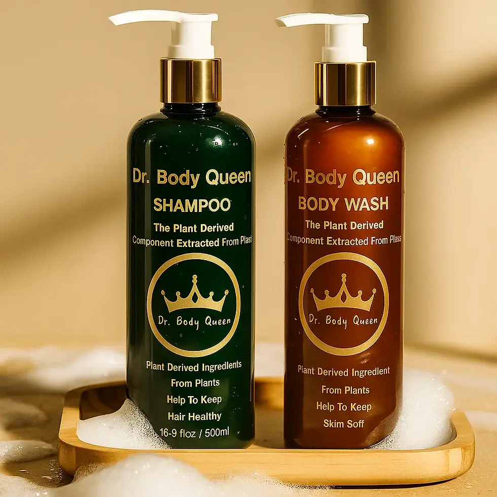 Dr.바디퀸 자연유래 허브 테라피 샴푸 300ml +바디워시 300ml 세트