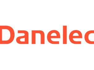 Red text "Danelec" on a white background, with a clean and modern font.