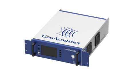 A silver and blue rackmount computer