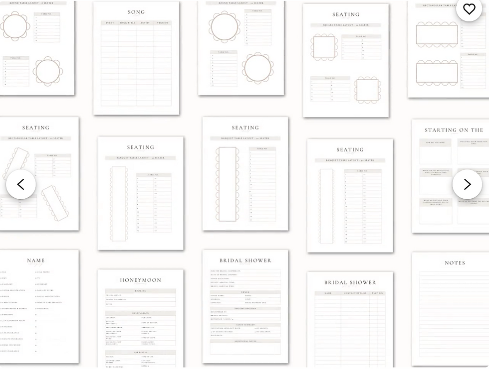 Thumbnail: Bruiloft Planner digitale checklist