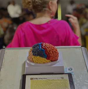 Dr. Lori Basey teaching at a trauma conference in Africa.