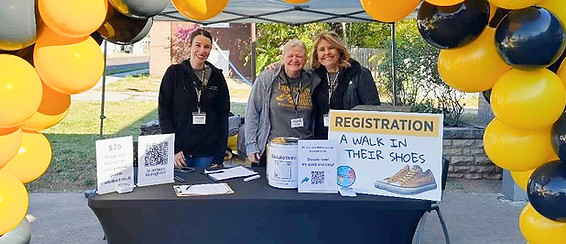No Boundaries International volunteers at a fundraising event.