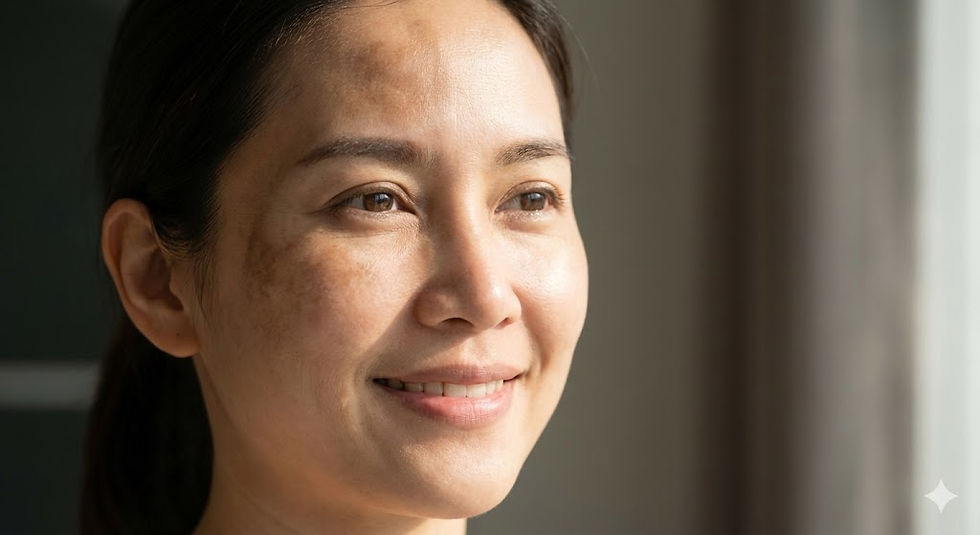 Melasma: Estratégias de tratamento e como ativos como Alfa Arbutin e Belides™ podem clarear as manchas.