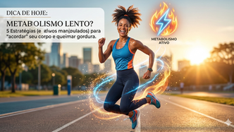  Metabolismo Lento? 5 estratégias (e ativos manipulados) para "acordar" seu corpo e otimizar a queima de gordura.
