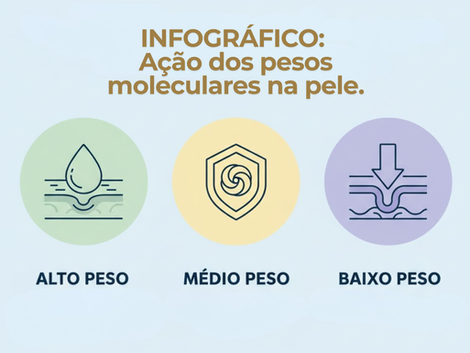 Ácido Hialurônico: Muito além da hidratação: O efeito preenchedor e firmador dos diferentes pesos moleculares.