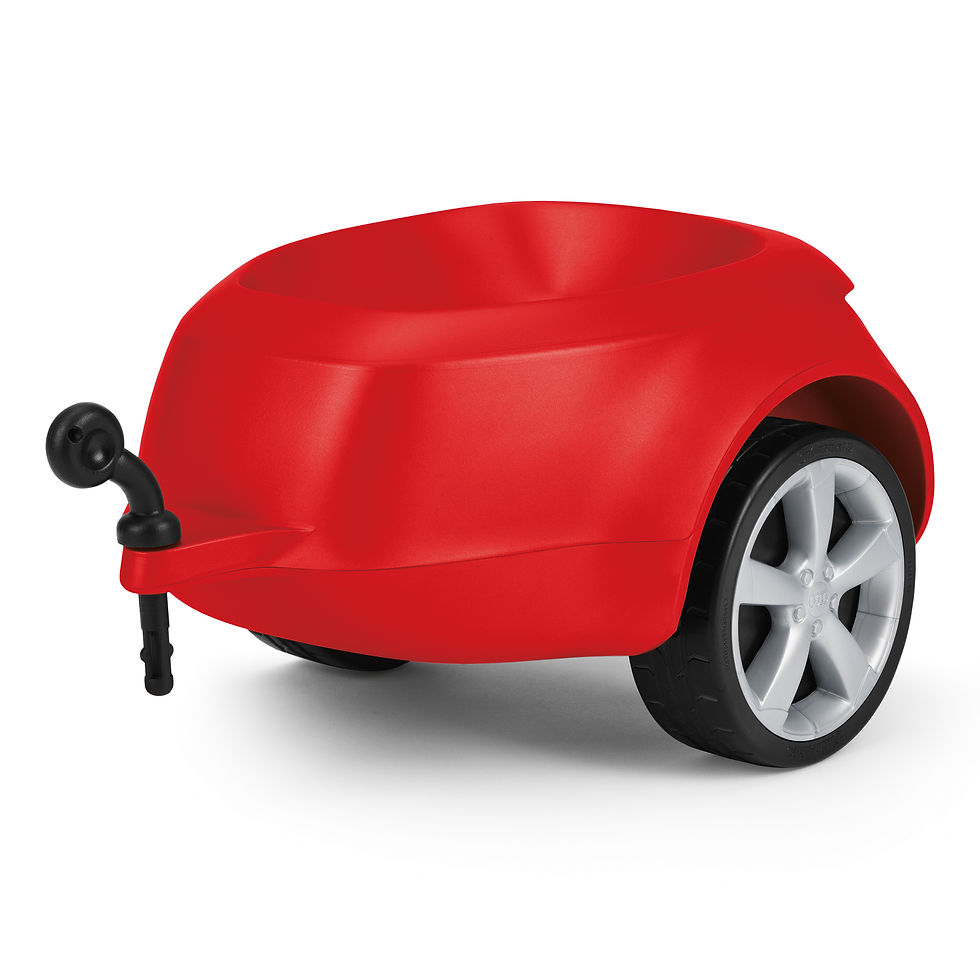Kids Audi Junior Quattro Trailer Red