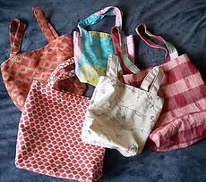 bags made from recycled fabric