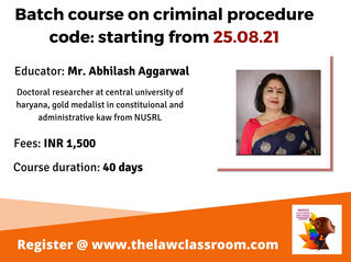 1 MONTH CRASH COURSE ON CRPC BY:THE MENDES LEGAL