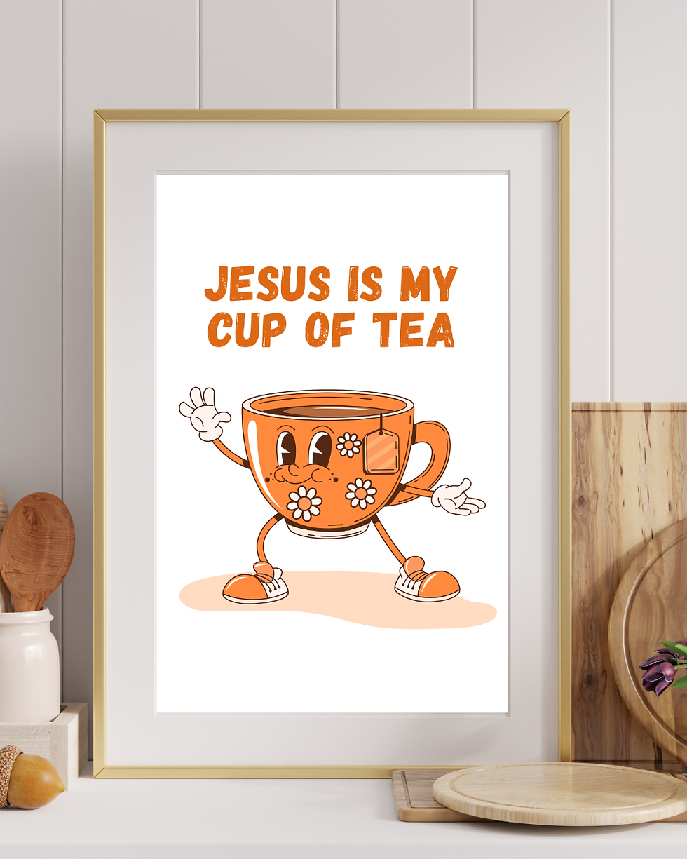 Thumbnail: Jesus is my cup of tea (Digital Print)