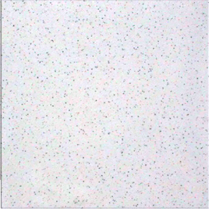 Piso Eliane Cargo Plus White 45x45 fundo branco com pigmentos pintinhas em todo piso