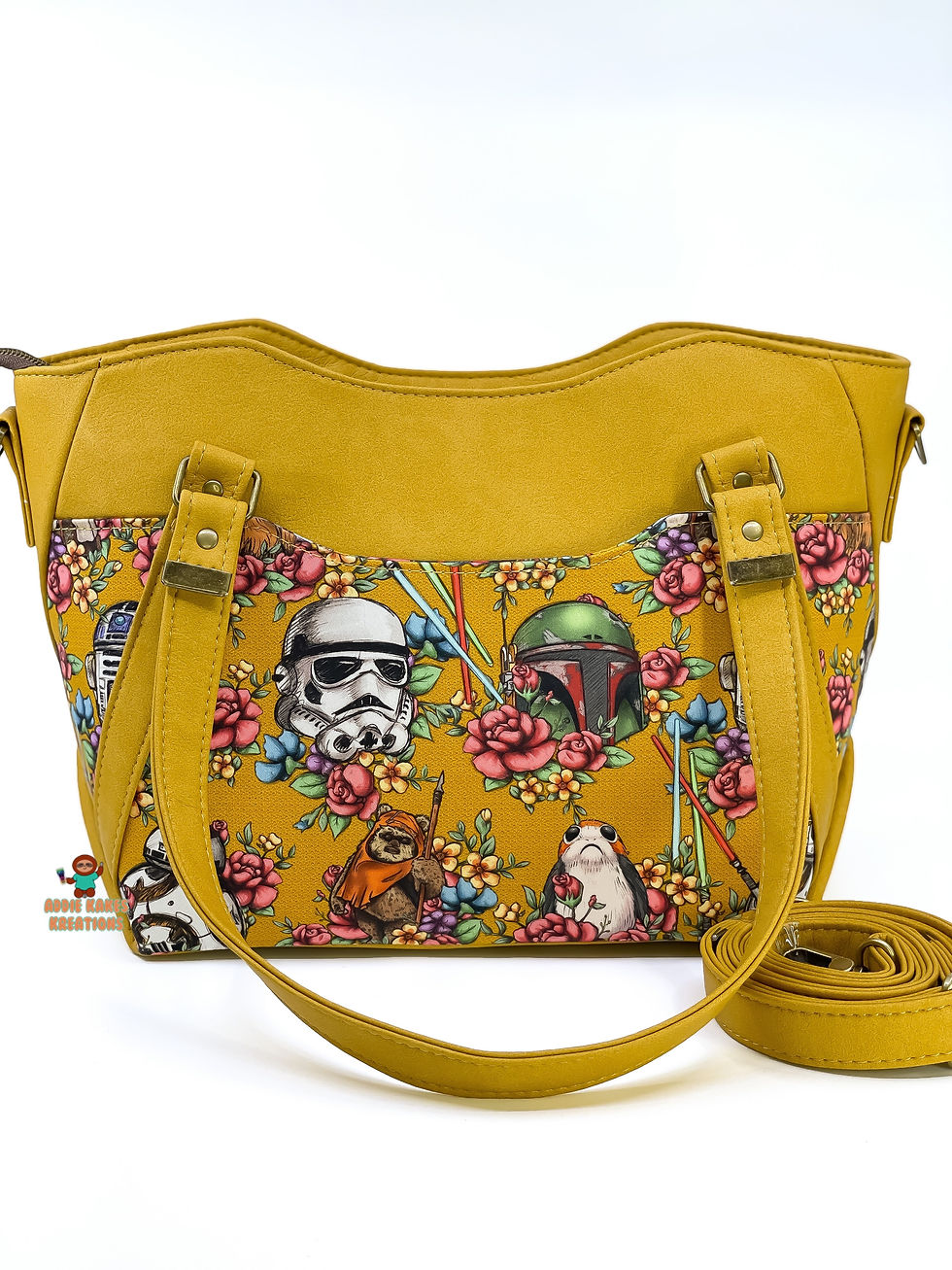 Thumbnail: Mustard Floral Wars Hiraeth Handbag