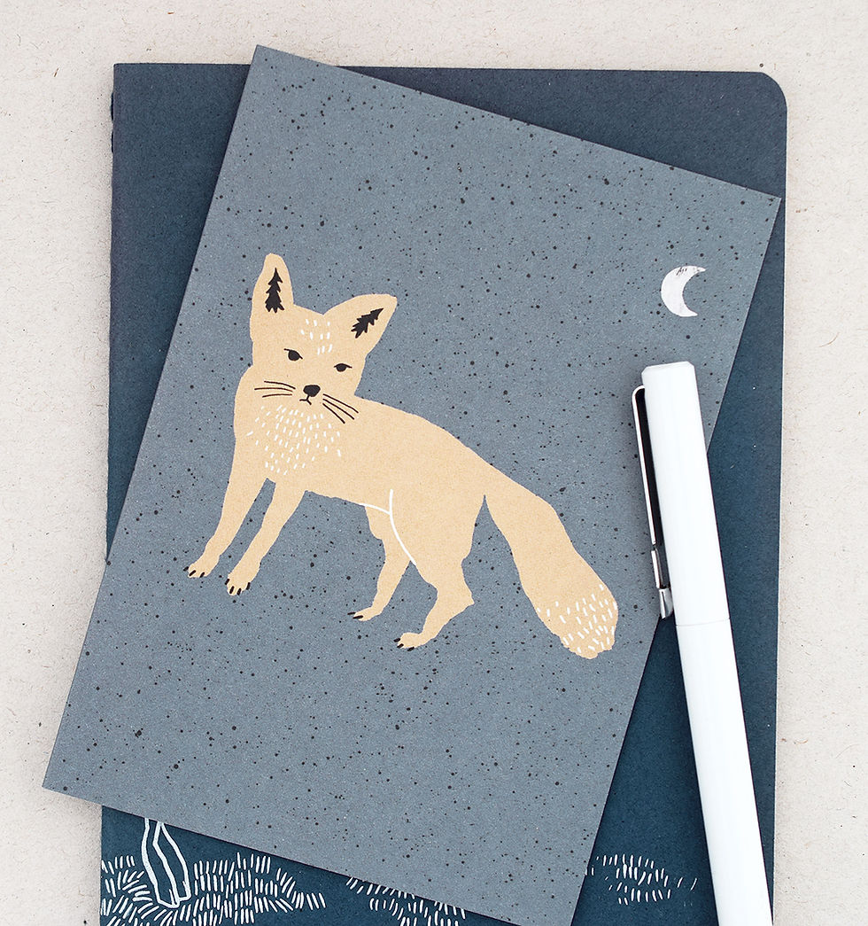 Miniaturbild: Klappkarte | Nachtfuchs