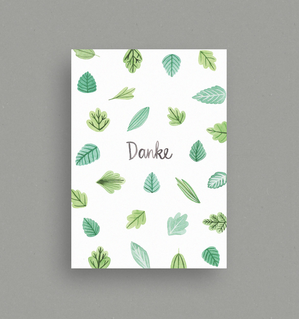 Postkarte | Blätterregen