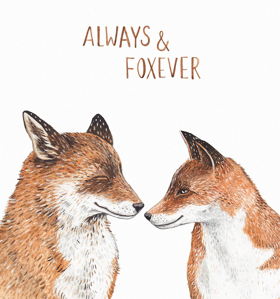 Miniaturbild: Postkarte | Fuchsliebe