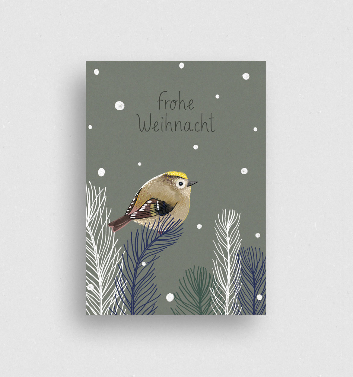 Postkarte | Wintergoldhähnchen
