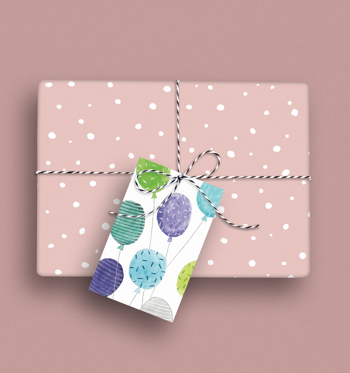 Geschenkanhänger | Ballons | 6 Stück