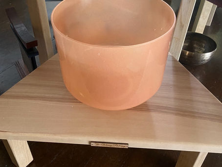 Soundscapes Sound Baths featuring the harp, sound bowls and drumming for July