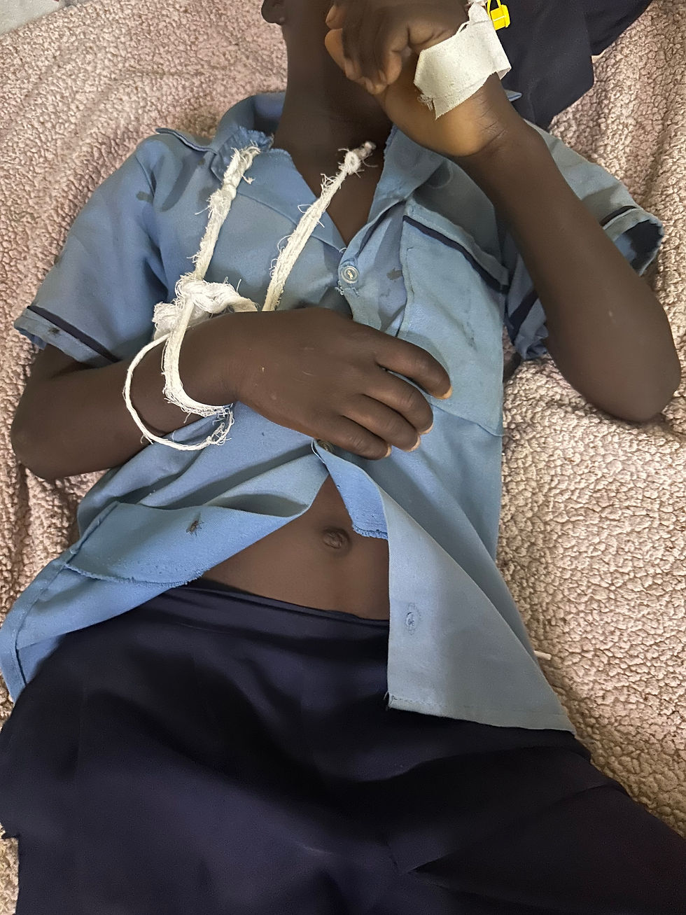 Slings before our Chitenge project
