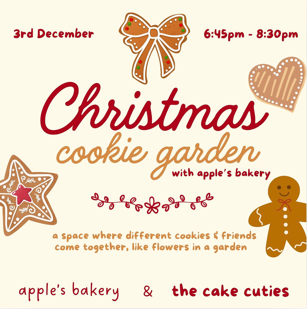 Christmas cookie garden