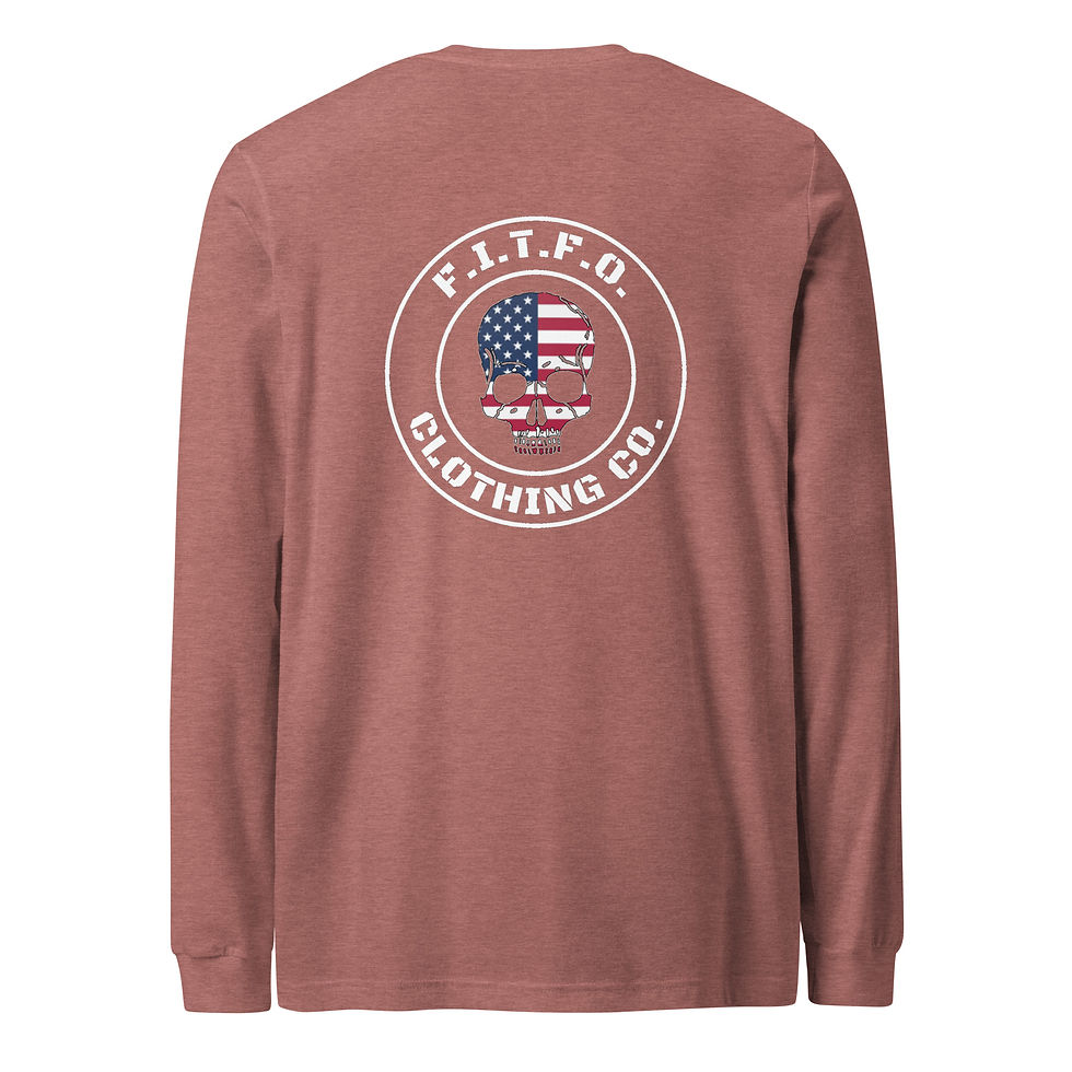 Thumbnail: FITFO Unisex Long Sleeve Tee - Skull