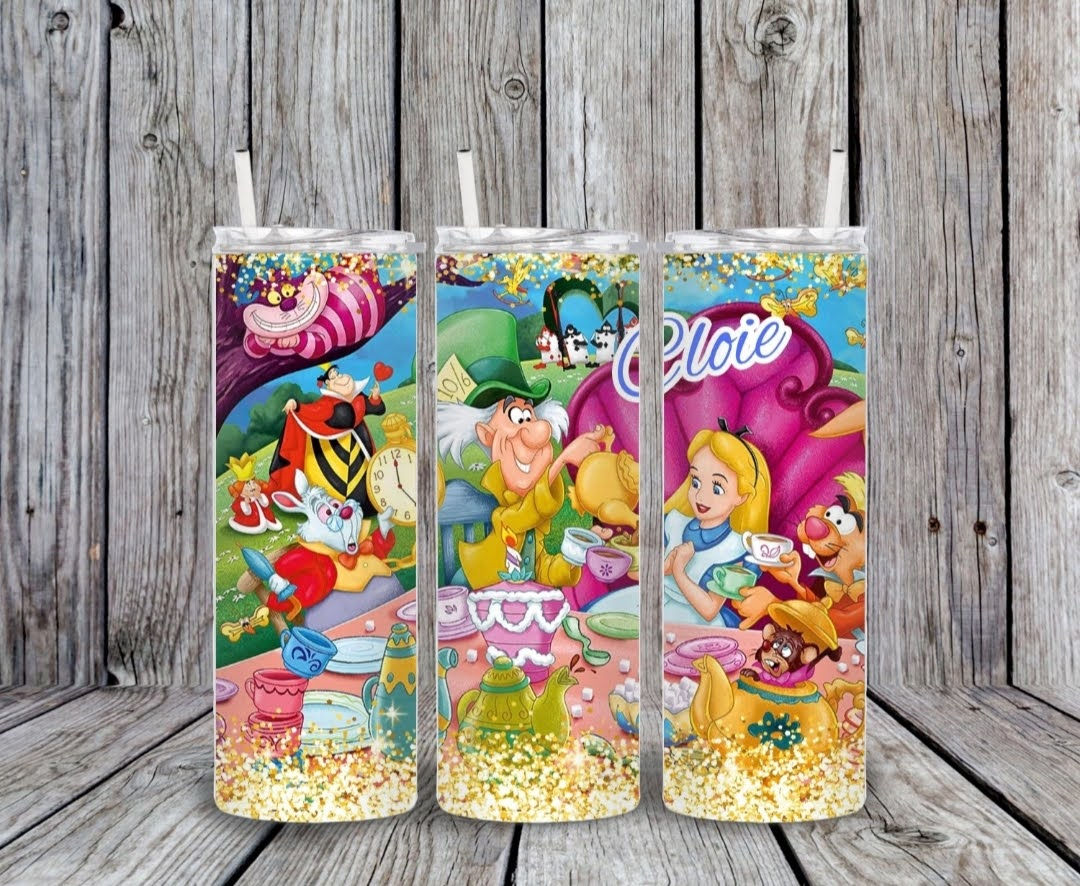20 Oz Tumbler - Alice - Tea Time