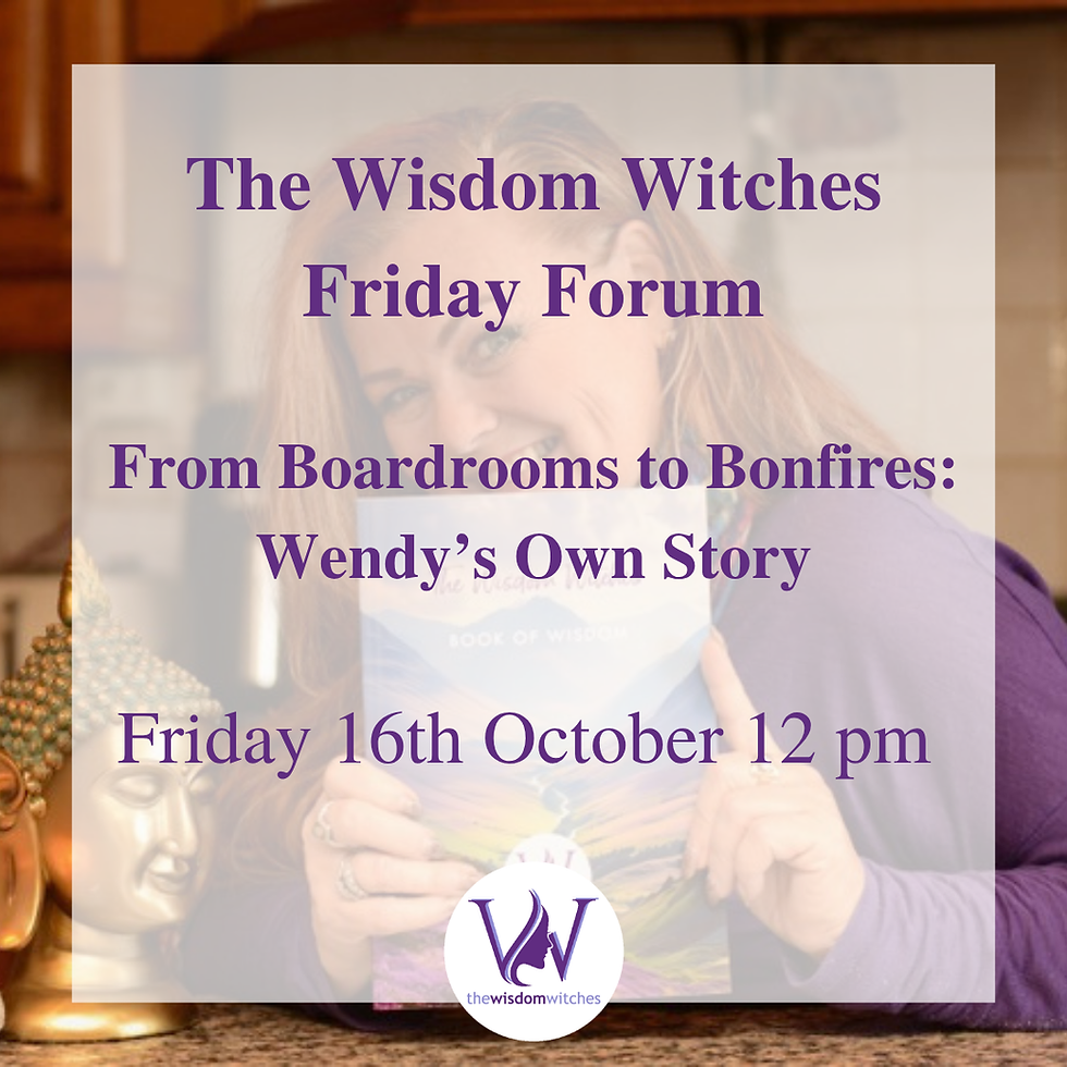Weekly Forum Friday 12pm | From Boardrooms to Bonfires: Wendy’s Own Story