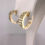 Thumbnail: 14ky Diamond Duo Channel Set Hinged Hoops. .48 ctw