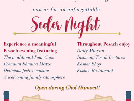 Pesach 2026 with the Jewish Community of the Algarve