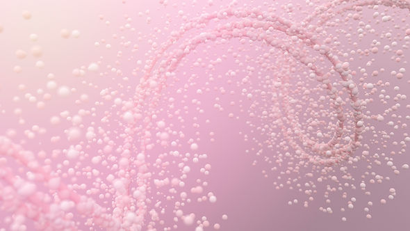 bulles roses