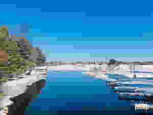 northern resort in winter