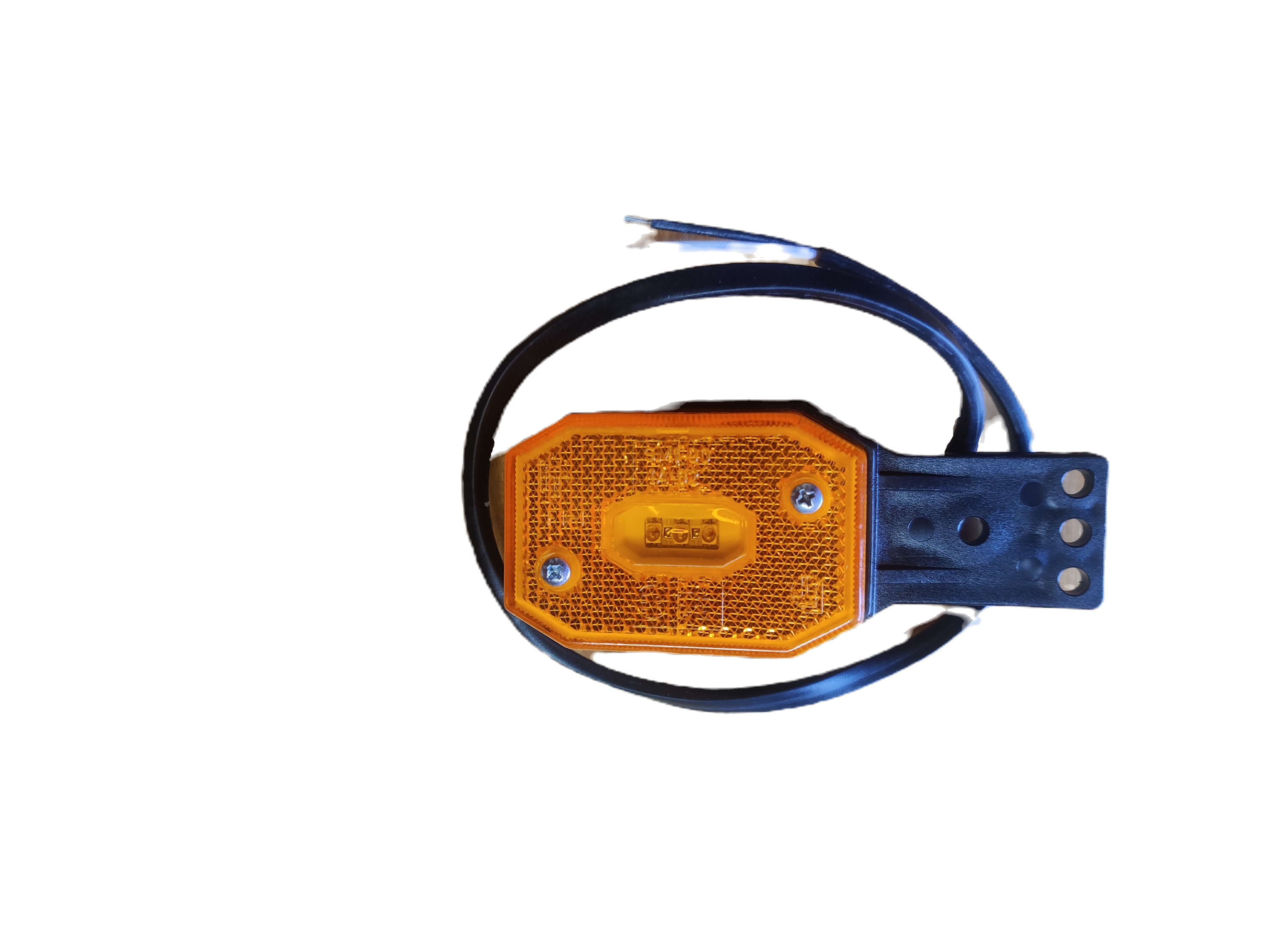 Žibintas LED FT001 ZII su gumininu laikikliu, Geltona.