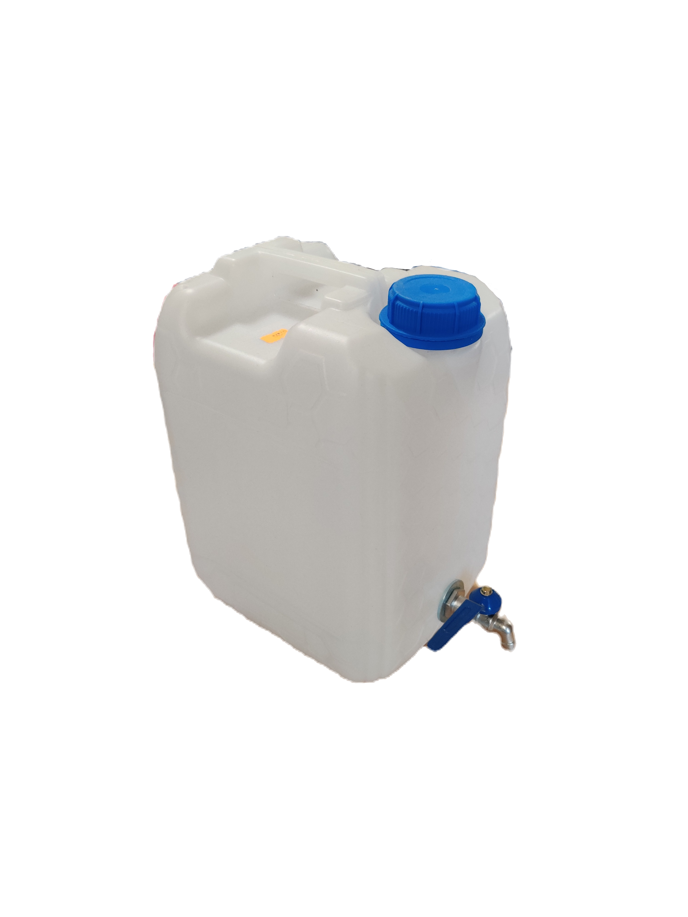 Kanistras plastikinis 10L su kraneliu BALTAS