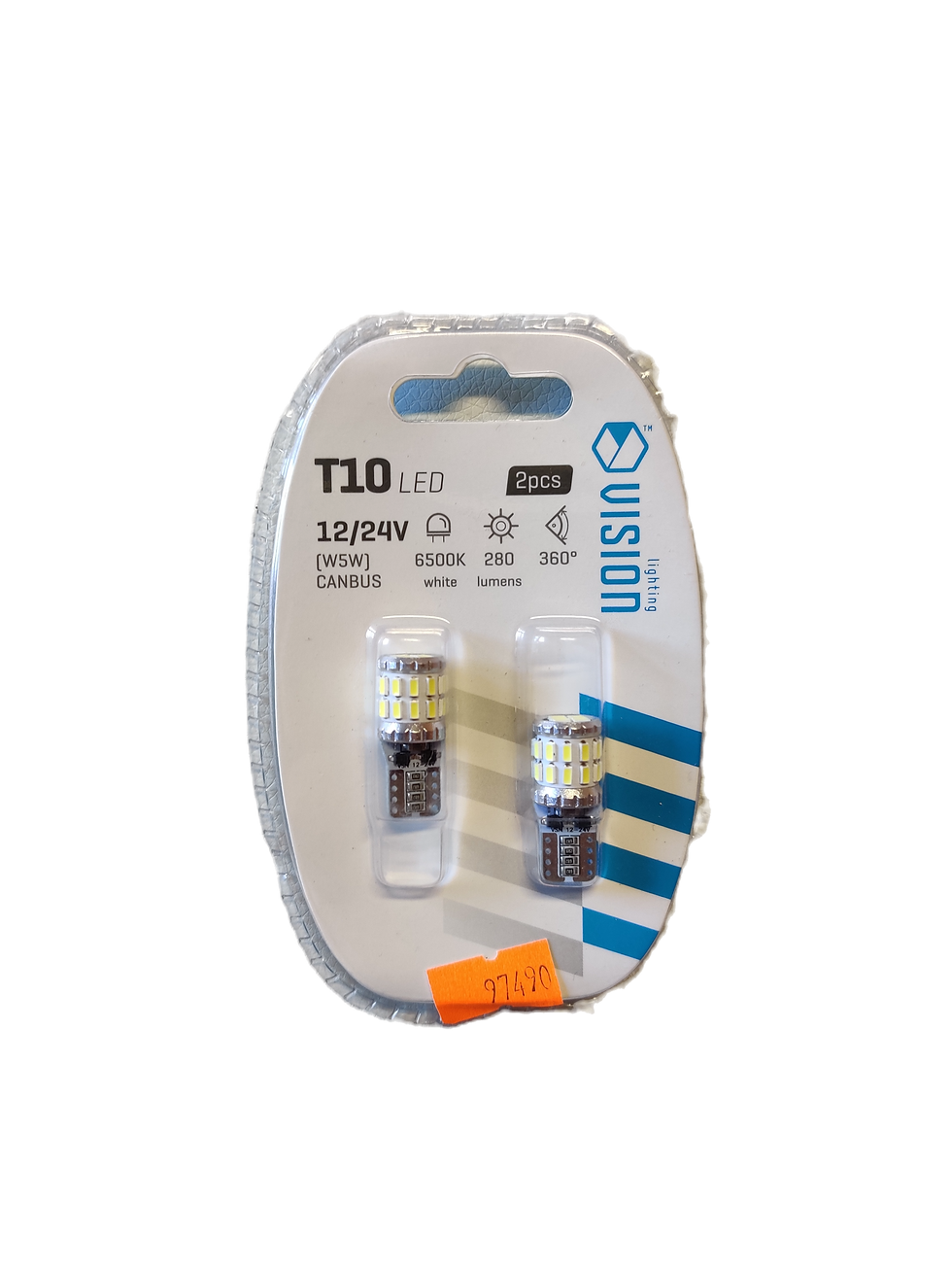 Lemputė LED CANBUS 12V-24V W5W T10, 2vnt