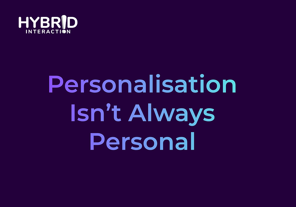 The Personalisation Gap: When CRM Doesn’t Feel Personal