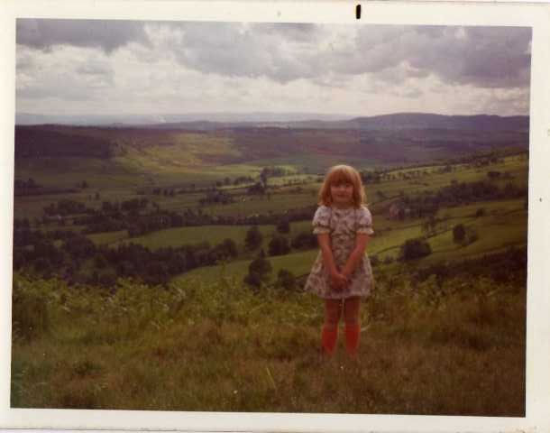 Where better to wear your orange socks and flowery dress, than up a hill.
