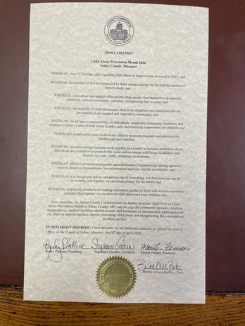 Child Abuse Prevention proclamation