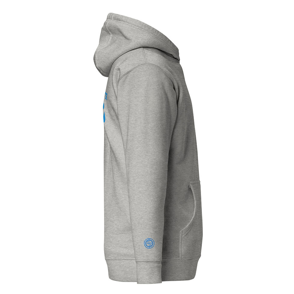 Thumbnail: Unisex Hoodie - Blood, sweat & tears (#3) - blue embroidery