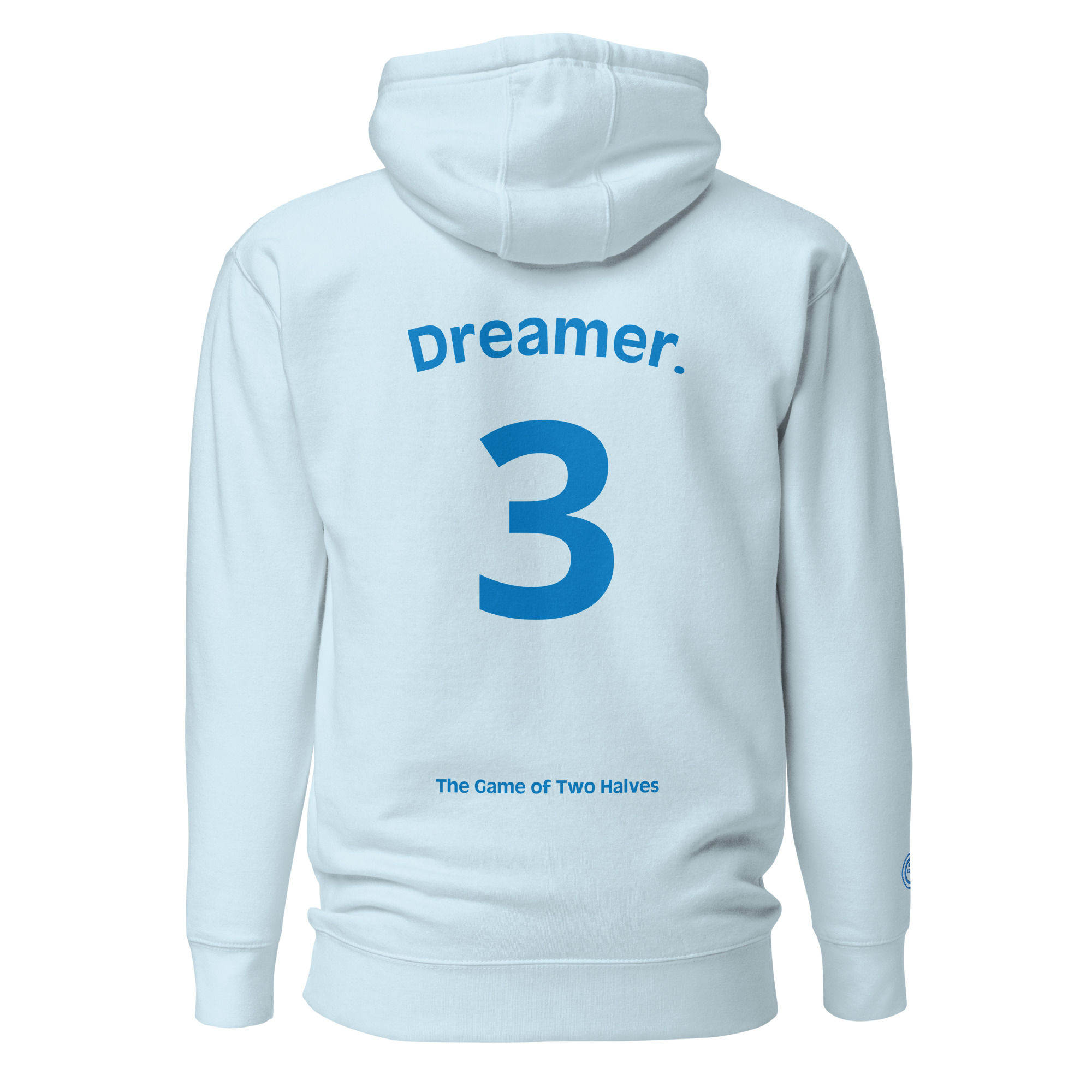 Unisex Hoodie - Dreamer (#3) - blue embroidery